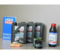 Kit de mantenimiento para moto compatible con Honda NT 700 V Deauville, servicio de inspección de bujía, aceite