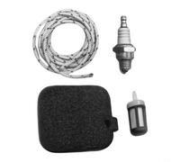 Kit de Mantenimiento para Sopladora BG45 BG50 BG55 BG85 BR45C SH55 SH85 Repuesto Filtro Aire Combustible Cuerda Arranque Nylon Metal 8x8x3cm