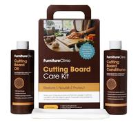 Kit de mantenimiento para tablas de cortar - Para limpiar, mantener, proteger y restaurar tablas de cortar - Contiene: aceite para tablas de cortar, acondicionador para tablas de cortar y paños lisos
