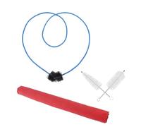 Kit de mantenimiento para trompetas, juego de válvulas, cepillo flexible para serpiente, accesorios de tela