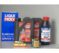 Kit de mantenimiento para Yamaha YFM 250 Bruin con filtro de aceite, bujía, inspección