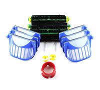 Kit de Mantenimiento Premium Adecuado para Robots aspiradores iRobot Roomba Serie 564, 565 Pet | Juego de 2 cepillos + 6 filtros AeroVac + 2 cepillos Laterales + Herramienta de Limpieza