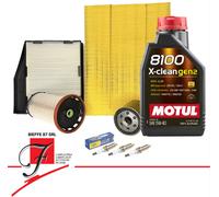 Kit De Mantenimiento Smart Fortwo 453 0.9 90CV 2014 +5L Motul X-Clean Gen2 5W40