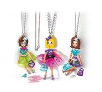 Kit de manualidades Clementoni 18587 Crazy Chic My Charm Dolls 4 amuletos personalizables