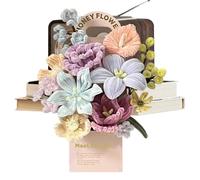 Kit De Manualidades Con Flores Para Limpiapipas, 7,87 Pulgadas, Ramo De Tallos De Chenilla Para Manualidades, Decoración Interior | Kit De Fabricación De Flores Para Limpiador De Tuberías, Para El