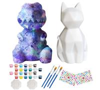 Kit de manualidades con luz nocturna luminosa para gatos, seguro y creativo, juego de aprendizaje de arte con lámpara LED | Kit de manualidades con luz nocturna para gatos | Para niños, niñas