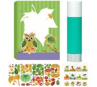 Kit De Manualidades Creativas Con Hojas Para Niños, Kit De Manualidades Con Hojas Otoño Hecho a Mano, Kit Proyectos Arte Creativo, Suministros Actividades Educativas Divertidas