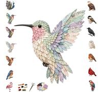 Kit de manualidades de bricolaje con diseño de pájaros en 3D, cosido a mano