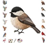 Kit de manualidades de bricolaje con diseño de pájaros en 3D, cosido a mano