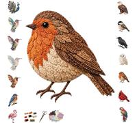 Kit de manualidades de bricolaje con diseño de pájaros en 3D, cosido a mano