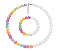 Kit De Manualidades De Collar De Abalorios Con Cambio De Color | Resina Multicolor con Efecto Arcoíris Colorido,Collar y Pulsera UV con Cambio de Color según el Humor | para Graduaciones, , Citas Romá