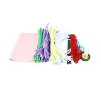 Kit de manualidades de flores estilo Margarita pequeña, bonitos colores brillantes, limpiador de tuberías de plástico de terciopelo, Kit de flores para fiesta familiar DIY