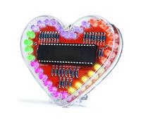 Kit de manualidades de luz LED RGB en forma de corazón, fácil montaje, juego de práctica de soldadura para el día de San Valentín y el día de la madre, juego de soldadura creativo de decoración LED de