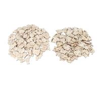 Kit de manualidades de madera sin terminar con chips de animales, 200 piezas de adornos vacíos de madera para gatos y perros para niños, hogar, guardería, pintura, proyectos de