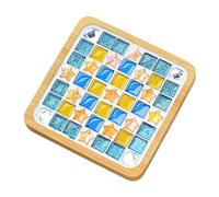 Kit de manualidades de mosaico Posavasos, kits de mosaico de vidrio para adultos,Kit de manualidades de mosaico de madera Posavasos | Kit de fabricación de posavasos de mosaico para la sala de pran