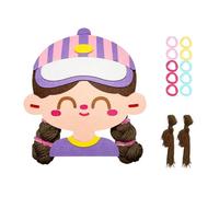 Kit de manualidades de peinado, juguetes para el cabello para niños - Paquete de libros para aprender a trenzar el cabello,Kits de actividades de viaje, artes y manualidades, juguetes para trenzar niñ