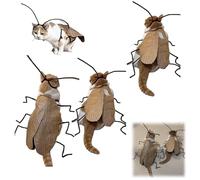 Kit de manualidades para gatos, divertido disfraz de gato con alas de cucaracha y antena, divertido juego de manualidades para gatos, decoración de fiestas de Halloween (3 unidades)