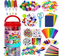 Kit de manualidades para niños de 6 7 8 9 años: manualidades coloridos para crear, kits de manualidades para niños con papel de colores, Material de manualidades, regalo para niños pequeños.