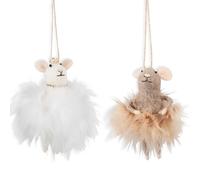 Kit de manualidades Trimits: kit de fieltro de aguja con instrucciones y fieltro de lana - adornos navideños, decoraciones para el árbol de Navidad, regalos caseros