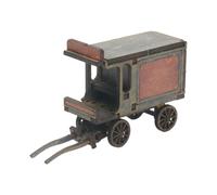 Kit de Maqueta de Vagón a Escala 1/72, Rompecabezas de Madera 3D, Diorama para Pintar, Maqueta de Paisaje a Escala en Miniatura.