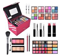 Kit de maquillaje completo,Juegos de maquillaje para mujer Kit completo - Juegos de multiusos | Set de cosméticos Full Start para principiantes y profesionales, incluye cosméticos y herrami