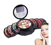 Kit de maquillaje completo, Paleta de maquillaje de 110 colores - 110 colores profesional para mujeres,Sets de mezclable de larga duración, paleta cosmética con espejo