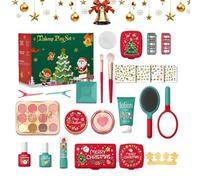 Kit De Maquillaje De Juguete Para Niñas Pequeñas | Juego De Cosméticos Falsos Navideños Infantiles - Maquillaje De Imitación Realista Para Fiestas Cumpleaños Guardería Preescolar - Escuela Infantil Ho