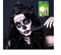 Kit de maquillaje de personajes de calavera de azúcar para Halloween, kit de maquillaje temporal para adultos, para artistas, Instagram, redes sociales, filtro de maquillaje, belleza, cuidado de la