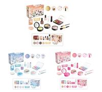 Kit de maquillaje de simulación para niñas - Kit de maquillaje para niños | Juego de juguetes cosméticos falsos | Colección de actividades de roles de belleza imaginativa | Accesorios de entretenimien