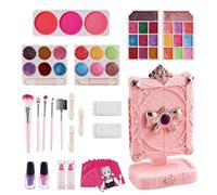 Kit de Maquillaje de simulación, Realista imaginativo Lavable | Juego de Princesas para niñas, Juguetes de simulación de Maquillaje | para Vanity Dress Up Educación Entretenimiento Cosplay Navi