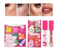 Kit de Maquillaje de Viaje,Juego De Cosméticos Faciales Ligeros - Conjuntos De Maquillaje Para Adolescentes - Para Viaje De Negocios Actividades Al Aire Libre Escuela Novia Esposa Amiga