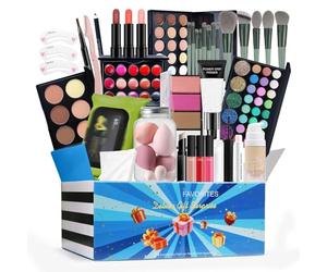 Kit De Maquillaje De Viaje - Set De Maquillaje De 24 Piezas | Juego De Belleza Cosméticos | Kit Completo De Cosméticos | Paquete Inicial De Maquillaje Multiuso Para Adultos, Hombres, Mujeres