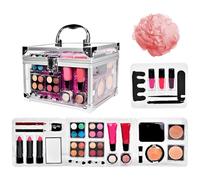 Kit De Maquillaje Inicial Para Principiantes - Paleta Cosmética,Maletín Cosmético Para Viajes Diarios Bodas Teatro Y Eventos Para Jóvenes