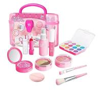Kit de Maquillaje,Kit de Maquillaje Infantil para Niña,Set de cosméticos lavables y seguros para niña pequeña | Juguetes de maquillaje para juegos de cumpleaños de princesa, tocador y accesorios navid