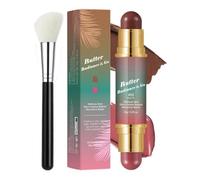 Kit de maquillaje multiusos en barra con dos extremos - Maquillaje ligero y fácil de llevar para ojos, labios y mejillas - Fórmula cremosa y difuminable, 4 tonos versátiles, vegano y sin crueldad(#03)