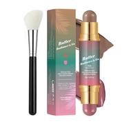 Kit de maquillaje multiusos en barra con dos extremos - Maquillaje ligero y fácil de llevar para ojos, labios y mejillas - Fórmula cremosa y difuminable, 4 tonos versátiles, vegano y sin crueldad(#04)