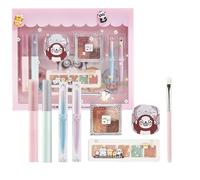 Kit de Maquillaje,Paleta de Sombras de Ojos y Labiales de Larga Duración con Brochas | Kit Completo de Maquillaje | para Niñas, Adolescentes, Principiantes, Navidad, Esposa y Día de la Madre