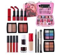 Kit de maquillaje para adolescentes, kit de maquillaje para adolescentes | Conjunto cosmético de gran capacidad con kit de maquillaje de casos reutilizables,Accesorios de vestir impermeables