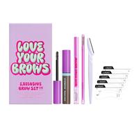 Kit de maquillaje para cejas, juego de cejas con tarjeta para cejas | Kit de cejas resistente al agua Maquillaje de ojos de 10 piezas | Kit de maquillaje con recortador de cejas, crema para cejas, tar