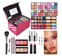 Kit de maquillaje para mujer Kit completo,Kit de maquillaje completo | Kit de maquillaje profesional,Set de cosméticos Full Start para mujeres y niñas, incluye cosméticos y herramientas de maquillaje