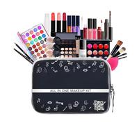 Kit de maquillaje para mujer Kit completo, kit de maquillaje profesional | de Maquillaje de Viaje - Material de con de cosméticos para mujeres, adolescentes y profesionales princi