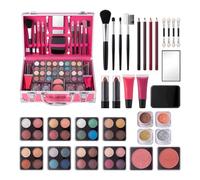 Kit de maquillaje para mujeres Kit completo - Travel Make Up Gift Set for Women | Caso de compensación para adolescentes | Case de maquillaje todo en 1 con juego de maquillaje para adolescentes | Caja