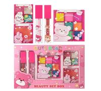 Kit De Maquillaje Para Mujeres, Uso Diario Versátil, 1 Juego, Set De Regalo De Maquillaje De Oso, Paleta De Sombras De Ojos, Rubor Labial, Fácil Aplicación, Ideal Para La Rutina Diaria De Las Mujeres