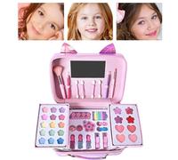Kit De Maquillaje Para Niñas Juego De Cosmeticos Real Con Bolso Forma De