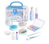 Kit de Maquillaje para niños: Juego de cosméticos Seguro y Lavable de 7 Pulgadas, Divertidos Accesorios de tocador de , Experiencia de Belleza de Maquillaje de Juego Realista para niñas pequeñ