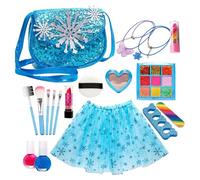 Kit de Maquillaje para niños para niñas, Make Up Kids Girl, 18X Juguetes cosméticos Reales Lavables para niñas, Juego de Accesorios para uñas, Juego de Herramientas de Maquillaje para niñas de 3