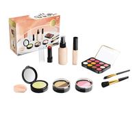 Kit De Maquillaje Para Niños Pequeños: Juguete Cosmético Artificial Para Niñas Pequeñas, Juego Realista, Estuche De Belleza Para Princesas Infantiles, Regalo De Cumpleaños Divertido | Paleta De Maquil