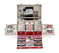 Kit de Maquillaje Profesional Completo, MKNZOME 15 piezas Set de Maquillaje Mujer con Estuches de Maquillaje Portátil Paletas de Sombras de Ojos Fundación barra de labios para Mujeres Niñas