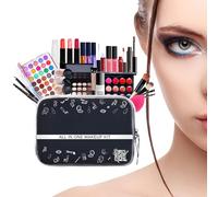 Kit de maquillaje profesional, juego de maquillaje multiusos | Kit de de viaje de 27 piezas - Cosas de, juegos de multiusos para mujeres, con de cosméticos para profes