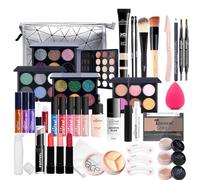 Kit de Maquillaje, Set Maquillaje Mujer, Estuche Maquillaje Mujer, Set de Regalo de Maquillaje Kit de Inicio Completo con Sombras de Ojos, Fundación, Maletín Maquillaje para Niñas Mujeres